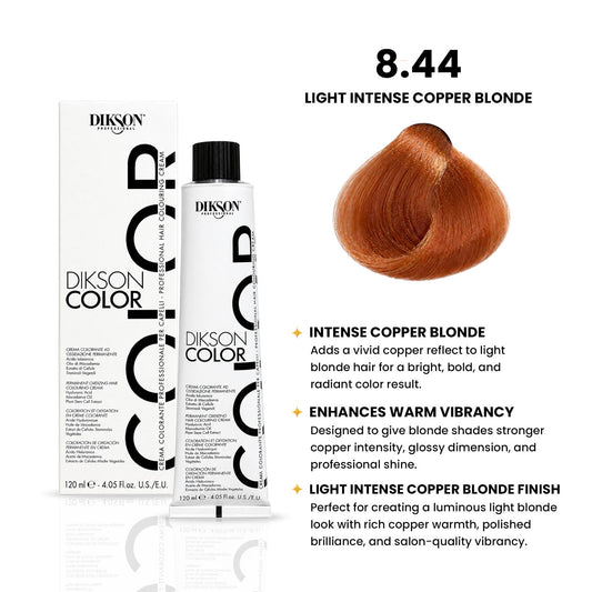 DIKSON COLOR Deep Copper 8.44 Intense Copper Light Blonde