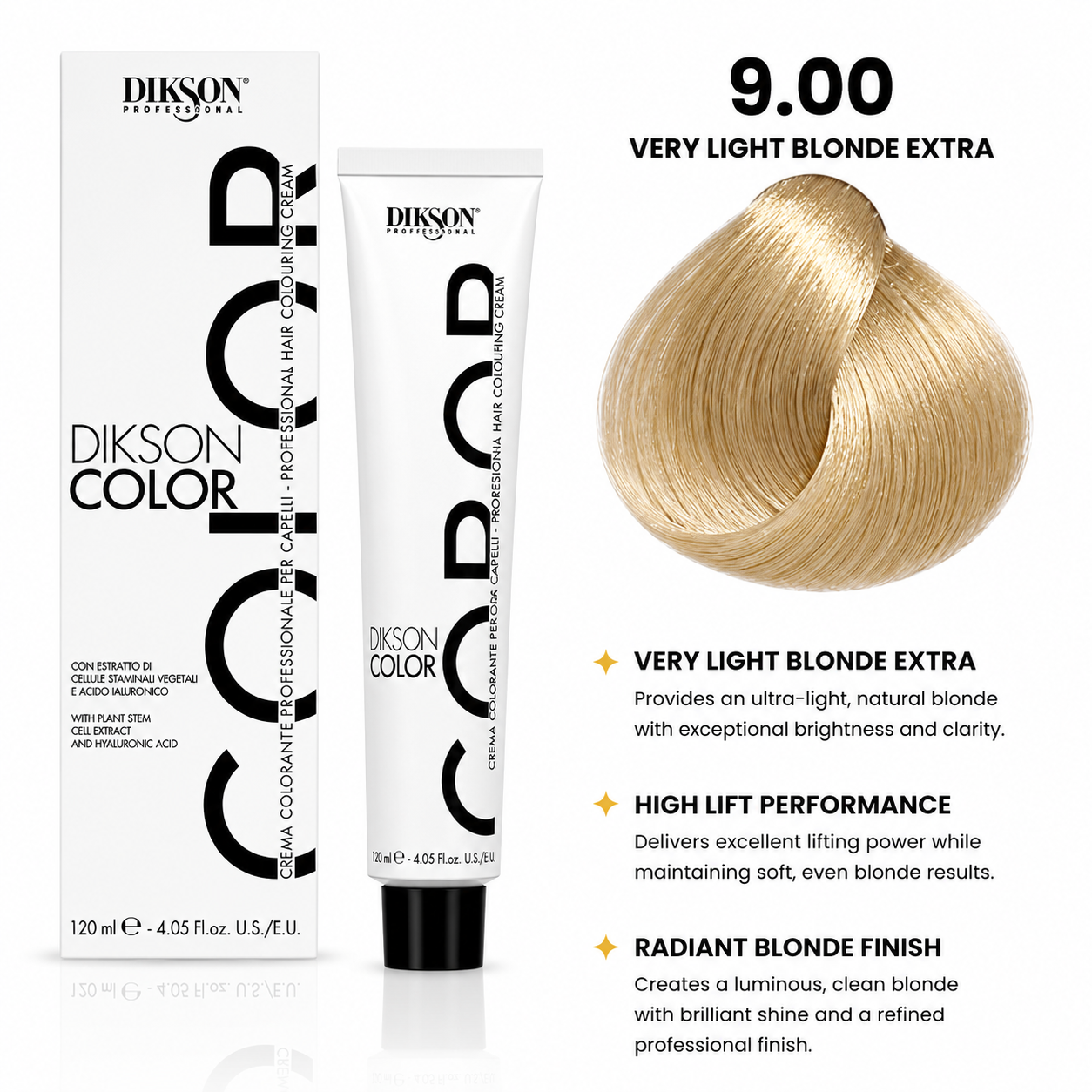 DIKSON COLOR Natural Extra 9.00 Very Light Blonde Extra