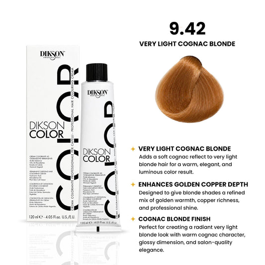 DIKSON COLOR Cognac 9.42 Very Light Blonde Cognac