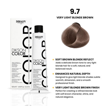 DIKSON COLOR Brown 9.7 Very Light Blonde Brown