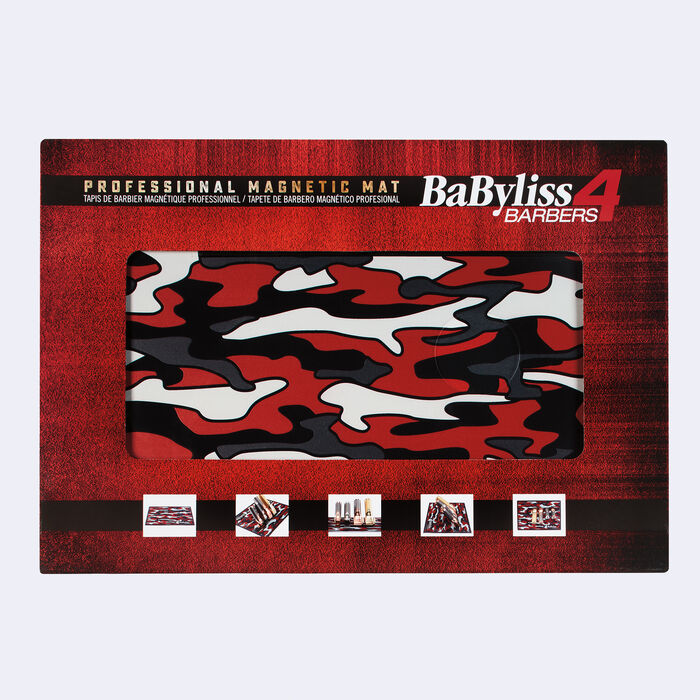 BaBylissPRO Red Camo Magnetic Strip Barber Mat(BMAGMAT)