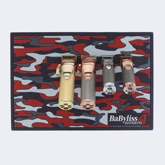 BaBylissPRO Red Camo Magnetic Strip Barber Mat(BMAGMAT)