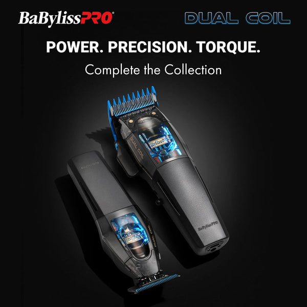 BaBylissPRO Combo Dual-Coil Motor Clipper & Trimmer with Charging Stands FX95C & FX95T