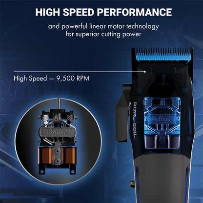 BaBylissPRO Dual-Coil Motor  9,500 RPM Clipper with Charging Base FX95C
