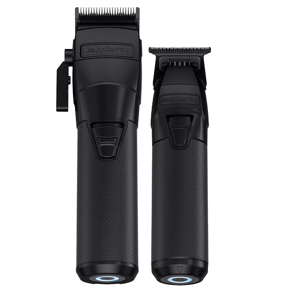 BaBylissPRO FXONE Clipper Trimmer Duo - Black - FX899MB-FX799MB - Includes 2 Chargers & 2 Batteries