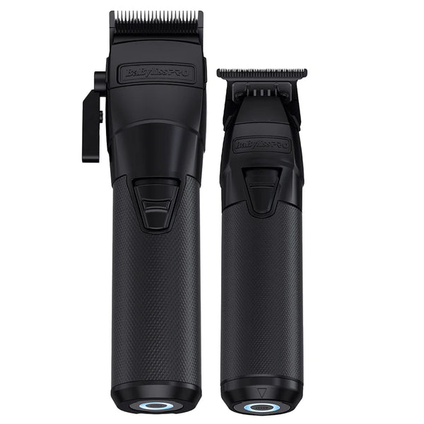 BaBylissPRO FXONE Clipper Trimmer Duo - Black - FX899MB-FX799MB - Includes 2 Chargers & 2 Batteries