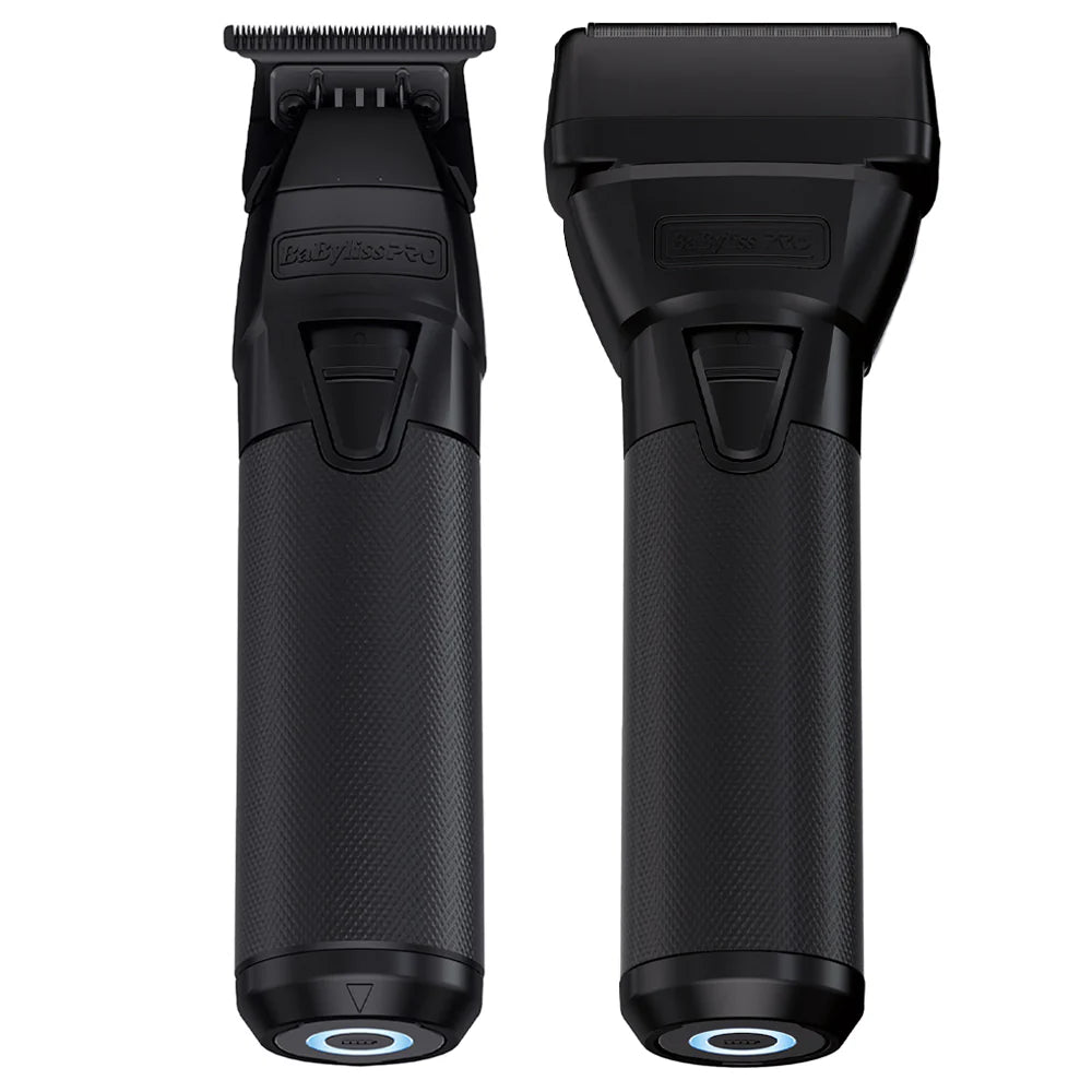 BaBylissPRO FXONE BlackFX Duo Trimmer & Shaver - FX799MB-FX79FSMB Includes 2 batteries + 2 charging bases