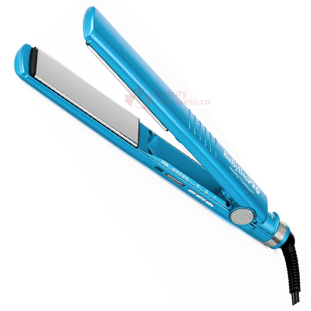 BaBylissPRO Nano Titanium 1-1/4" Dual Ionic Flat Iron BNT9125TC Blue