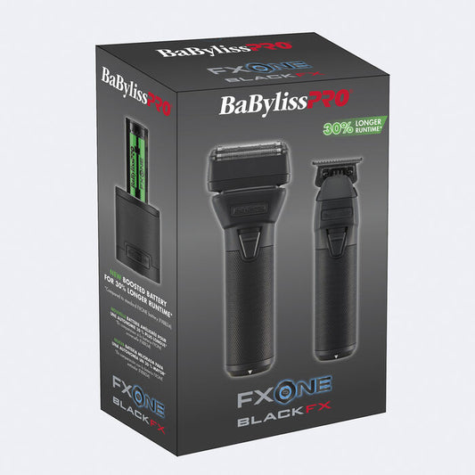 BaBylissPRO FXONE BLACKFX Trimmer & Double-Foil Shaver Prepack(FX1FSTMBPK)