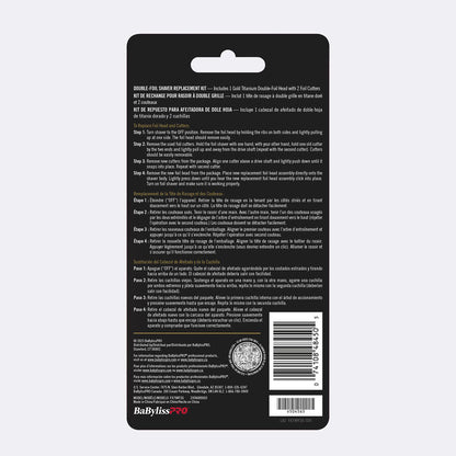 BaBylissPRO FXONE Replacement Foils & Cutters (Gold)(FX79RF2G)