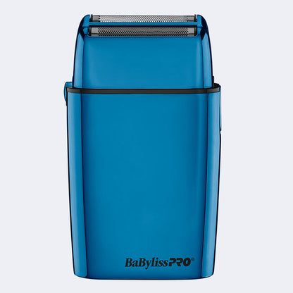 BaBylissPRO FOILFX02 Cord/Cordless Metal Double-Foil Shaver (Blue - Limited Edition)(FXFS2BL)