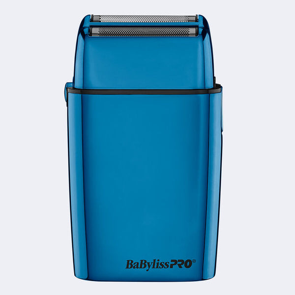 BaBylissPRO FOILFX02 Cord/Cordless Metal Double-Foil Shaver (Blue - Limited Edition)(FXFS2BL)