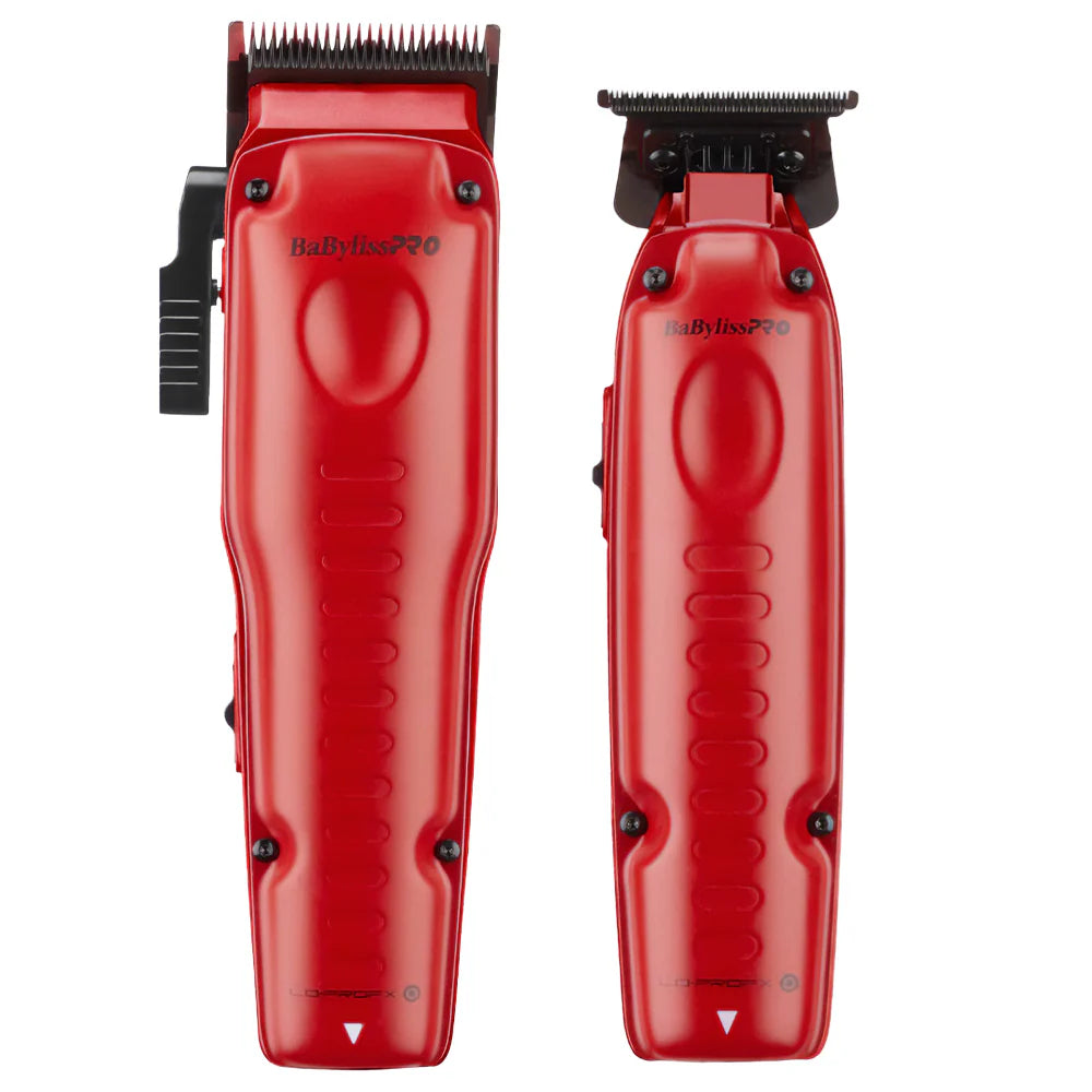 BaBylissPRO FXONE Lo-ProFX Duo Limited Edition Matte Red Clipper and Trimmer - FX829MR - FX729MR
