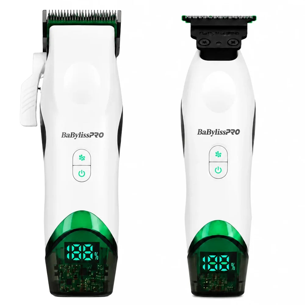 Tomb45 x BaBylissPRO Duo White Clipper & Trimmer FXT45CTW + FXT45TTW | Charging Mats Not Included