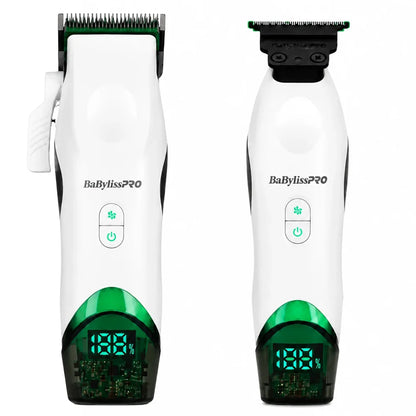 Tomb45 x BaBylissPRO Duo White Clipper & Trimmer FXT45CTW + FXT45TTW | Charging Mats Not Included