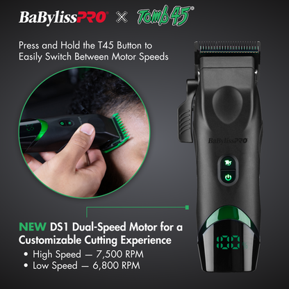 BaBylissPRO x Tomb45 Wireless-Charging Clipper (FXT45C)