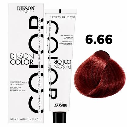 DIKSON COLOR Deep Red 6.66 Dark Blonde Intense Red