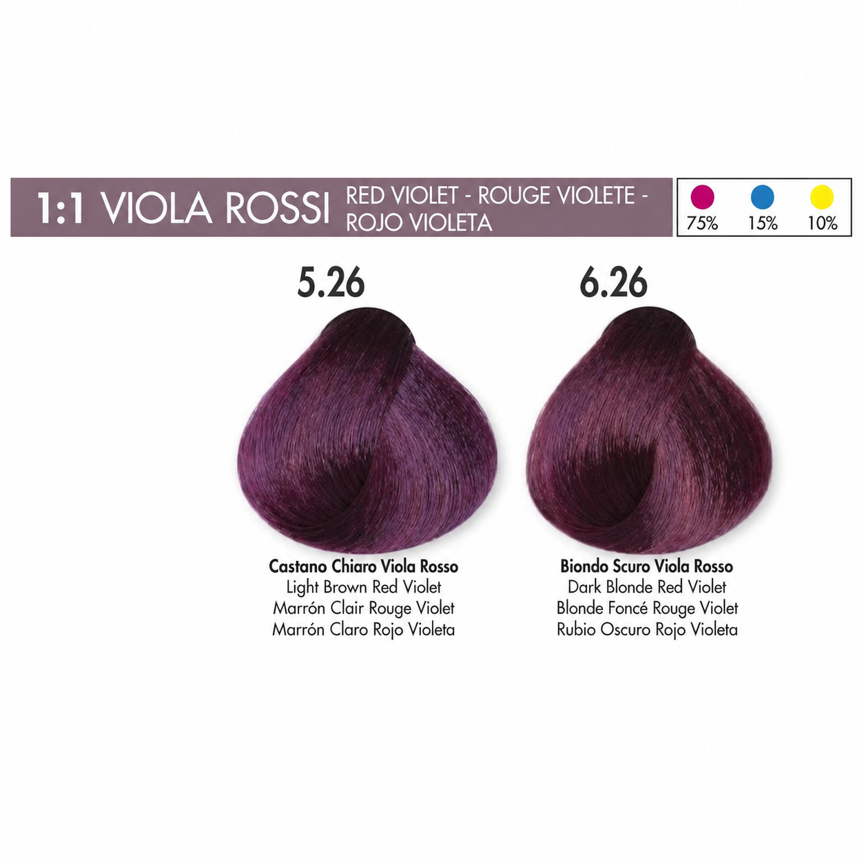 DIKSON COLOR Red Violet 6.26 Dark Blonde Red Violet