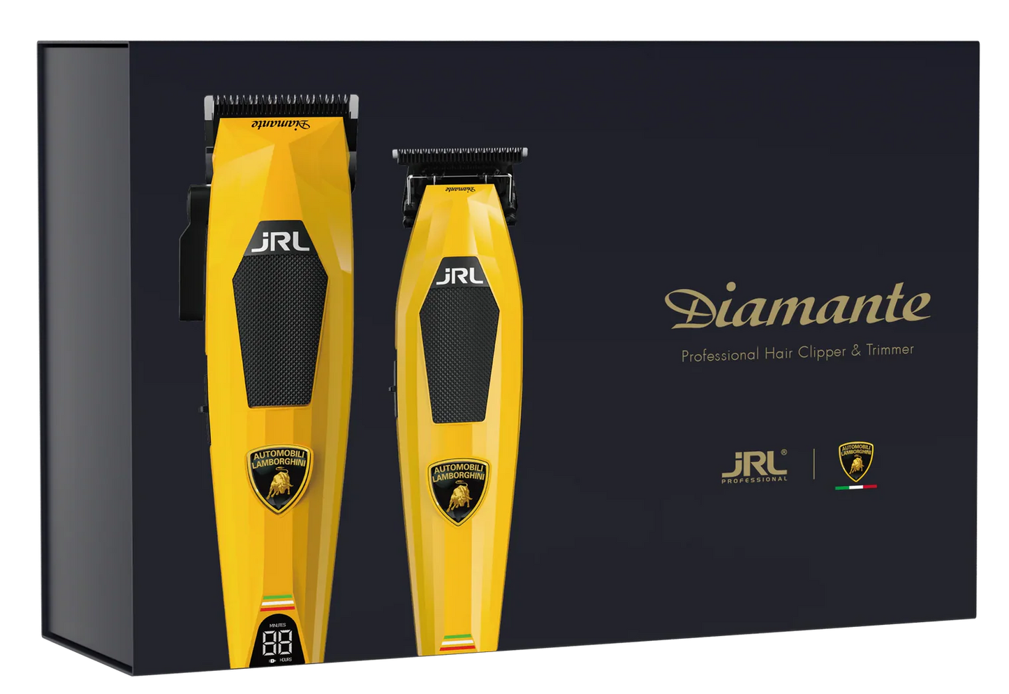JRL Clipper + Trimmer Set - Yellow Diamante Collection PRE-ORDER