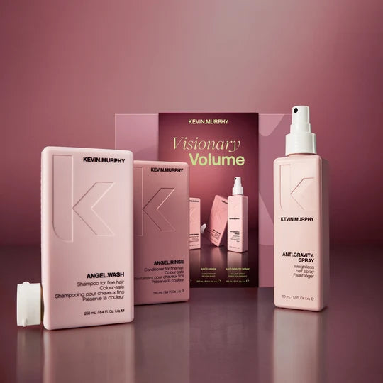 Kevin Murphy Visionary Volume Holiday Gift Set 2026 (Angel.Wash 250ml + Angel.Rinse 250ml + Anti.Gravity.Spray 150ml)