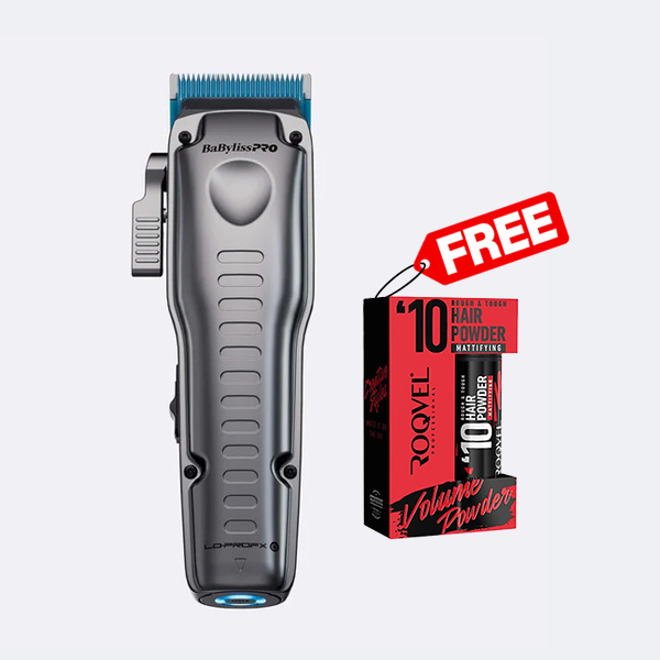 BaBylissPRO FXONE LO-PROFX High Performance Low-Profile Cordless Hair Clipper FX829 – Silver