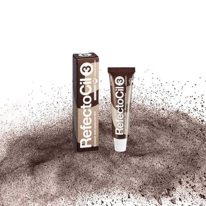 RefectoCil Tint Natural Brown number 3 15ml lash and brow tint tube