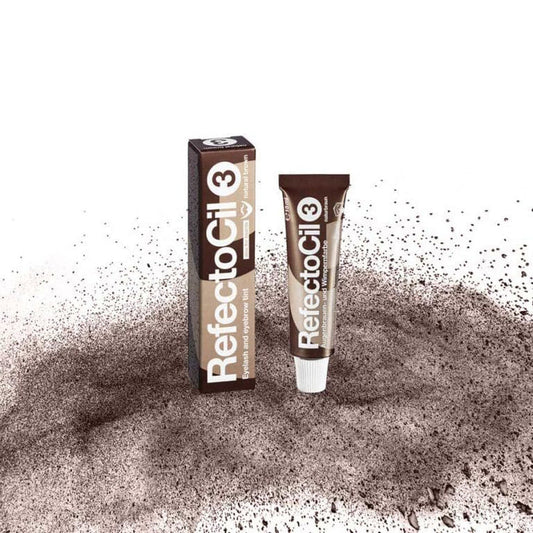 RefectoCil Tint Natural Brown number 3 15ml lash and brow tint tube