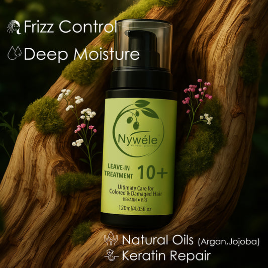 Nywele - Nywele 10+ Miracle Leave in Hair Treatment 120 ml with Olive extract, keratin & P.P.T by Nywele