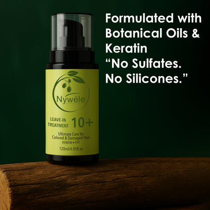 Nywele - Nywele 10+ Miracle Leave in Hair Treatment 120 ml with Olive extract, keratin & P.P.T by Nywele