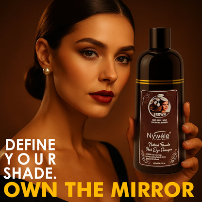 Nywele - Nywele Hair Color Shampoo 3-in-1 | Instant Hair Dye Shampoo for Gray Coverage – For Men & Women