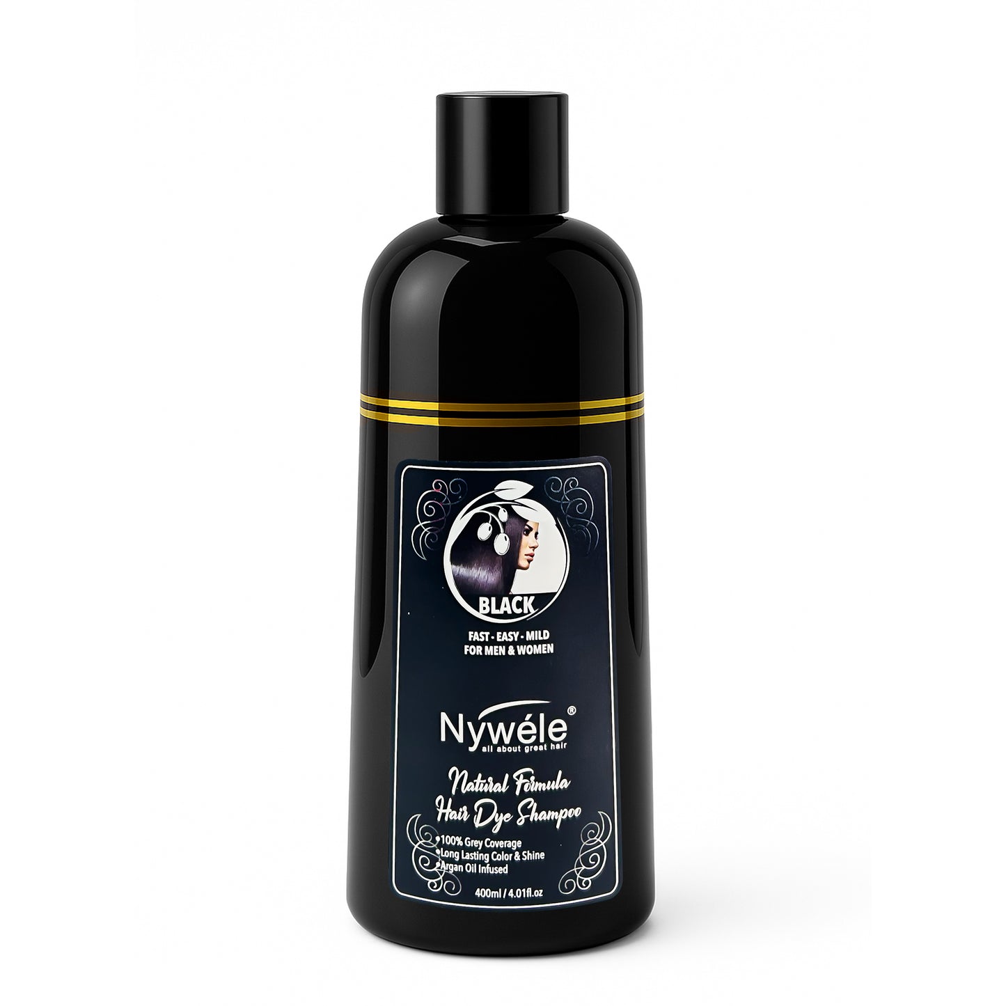 Nywele - Nywele Hair Color Shampoo 3-in-1 | Instant Hair Dye Shampoo for Gray Coverage – For Men & Women