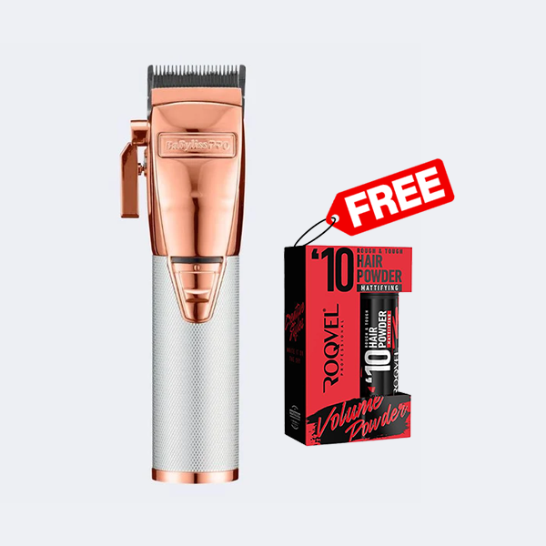 BaBylissPRO RoseFX+ Metal Lithium Cordless Hair Clipper FX870NRG – Rose Gold