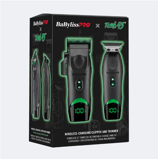 BaBylissPRO Tomb45 Prepack Clipper and Trimmer FXT45PPK - No Charging Pad Included