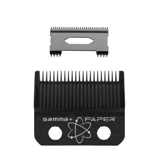 Stylecraft/Gamma+ Replacement Fixed Black Diamond Faper Blade with Moving Black Diamond Carbon Slim Deep Tooth Cutter Set