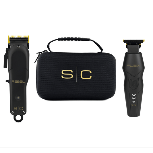 StyleCraft Super Set – Rebel Clipper & Flex Trimmer Combo with Travel Case