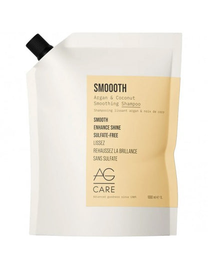 AG Care - Smoooth Argan & Coconut Smoothing Shampoo - 1000ml Refill