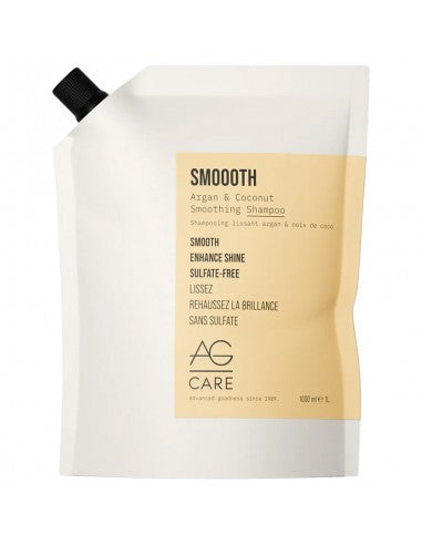 AG Care - Smoooth Argan & Coconut Smoothing Shampoo - 1000ml Refill