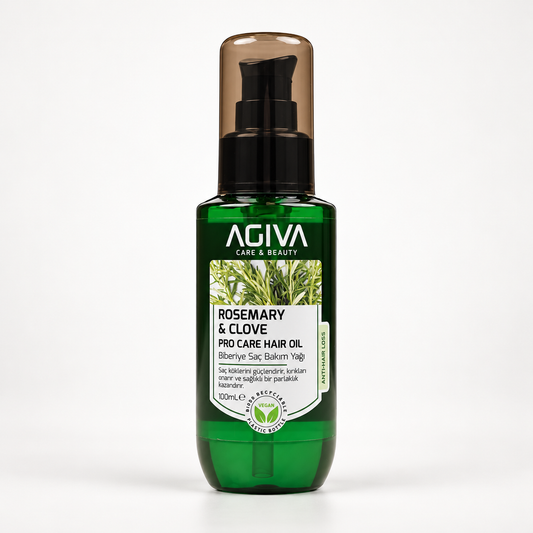 Agiva Rosemary & Clove Pro Care Hair Oil 100 mL on a clean studio background