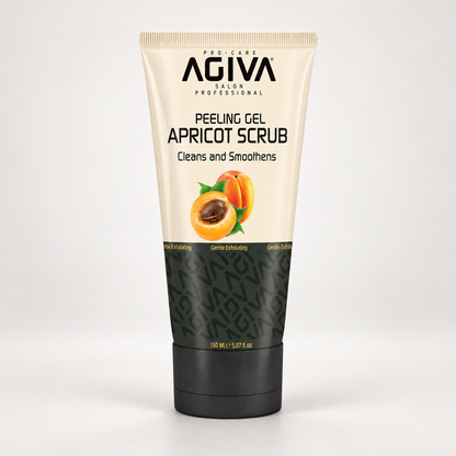 Agiva Apricot Face Scrub 150 mL on a clean studio background