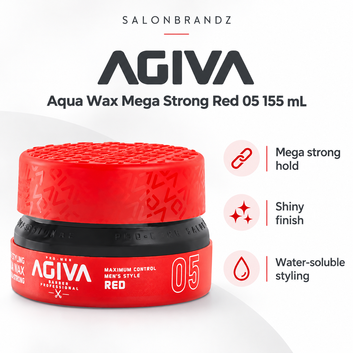 Agiva Aqua Wax Mega Strong Red 05 155 mL
