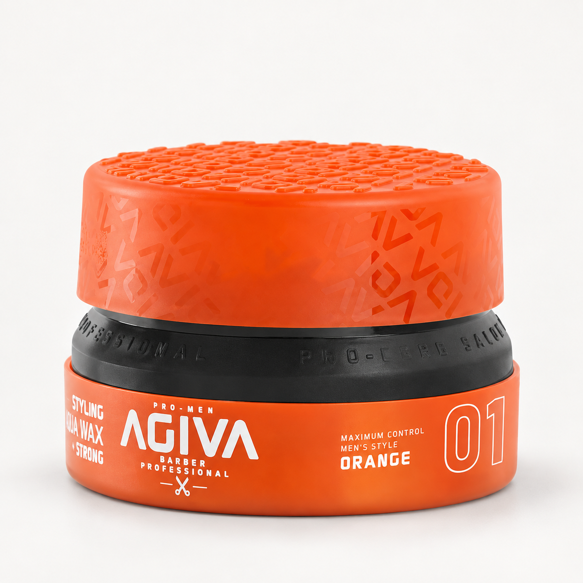 Agiva Aqua Wax Strong Orange 01 155 mL on a clean studio background