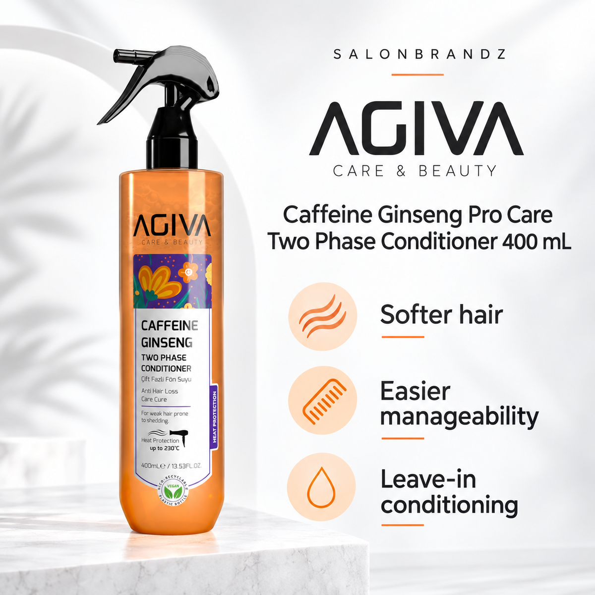 Agiva Caffeine Ginseng Pro Care Two Phase Conditioner 400 mL