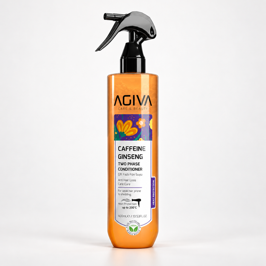 Agiva Caffeine Ginseng Pro Care Two Phase Conditioner 400 mL on a clean studio background
