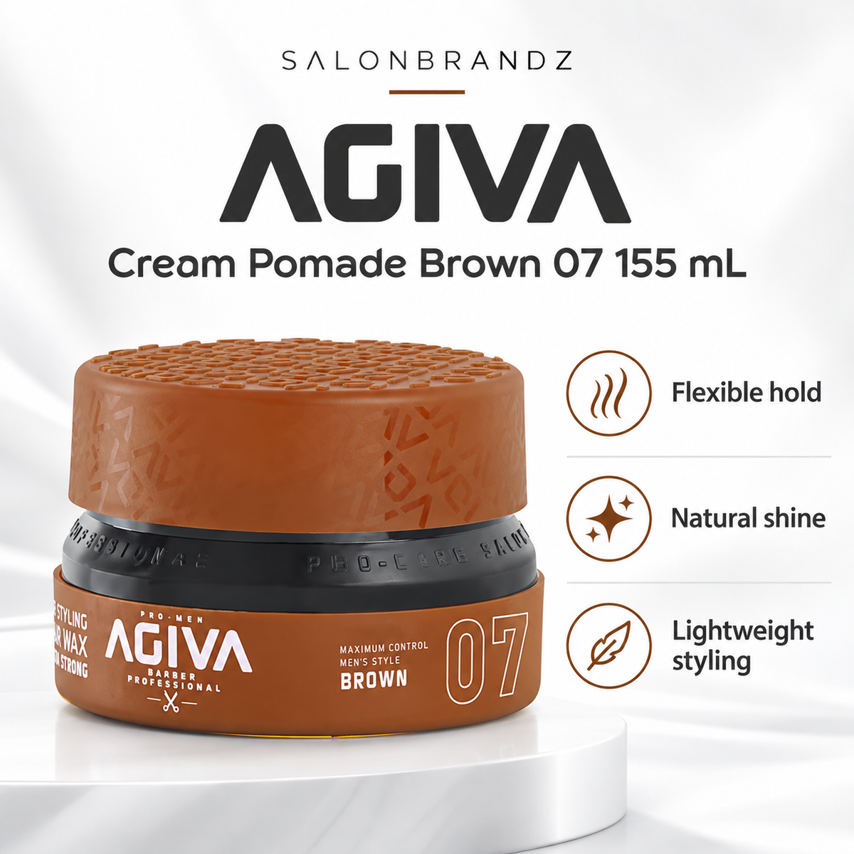 Agiva Cream Pomade Brown 07 155 mL