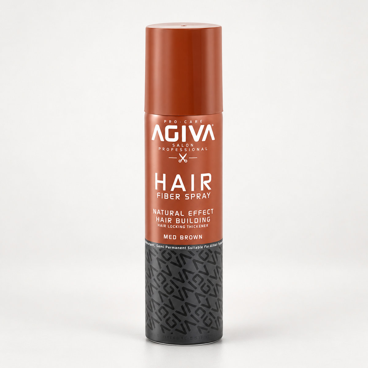 Agiva Fiber Spray Brown 150 mL on a clean studio background