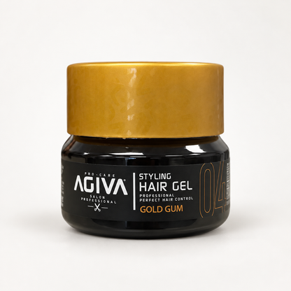 Agiva Hair Gel Gum Gold 04 on a clean studio background