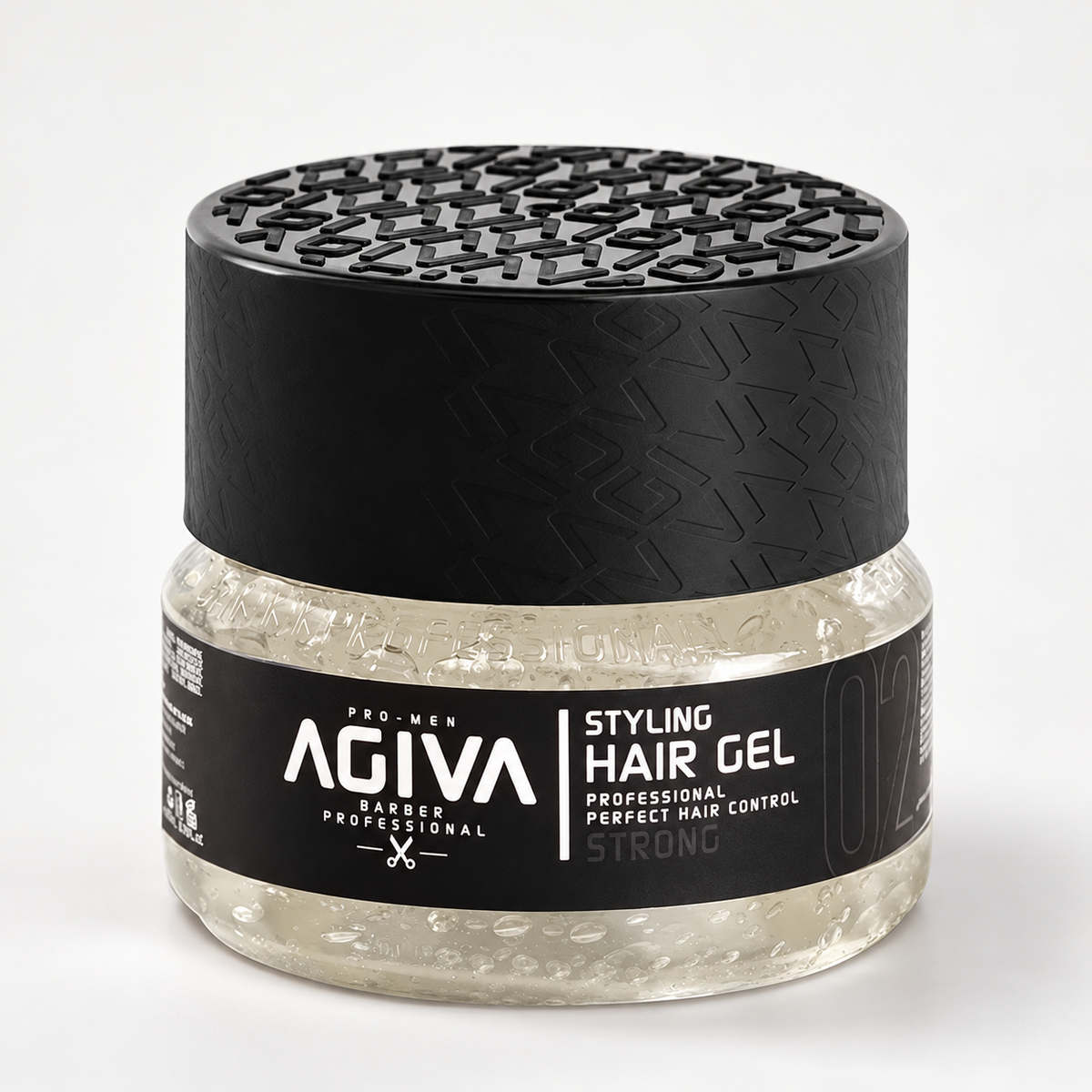 Agiva Hair Gel Strong Transparent 02 on a clean studio background