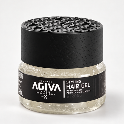 Agiva Hair Gel Strong Transparent 02 on a clean studio background