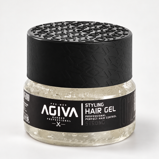 Agiva Hair Gel Strong Transparent 02 on a clean studio background