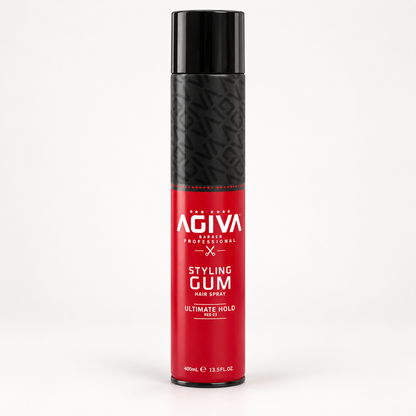 Agiva Hair Styling Spray Gum Red 03 400 mL on a clean studio background